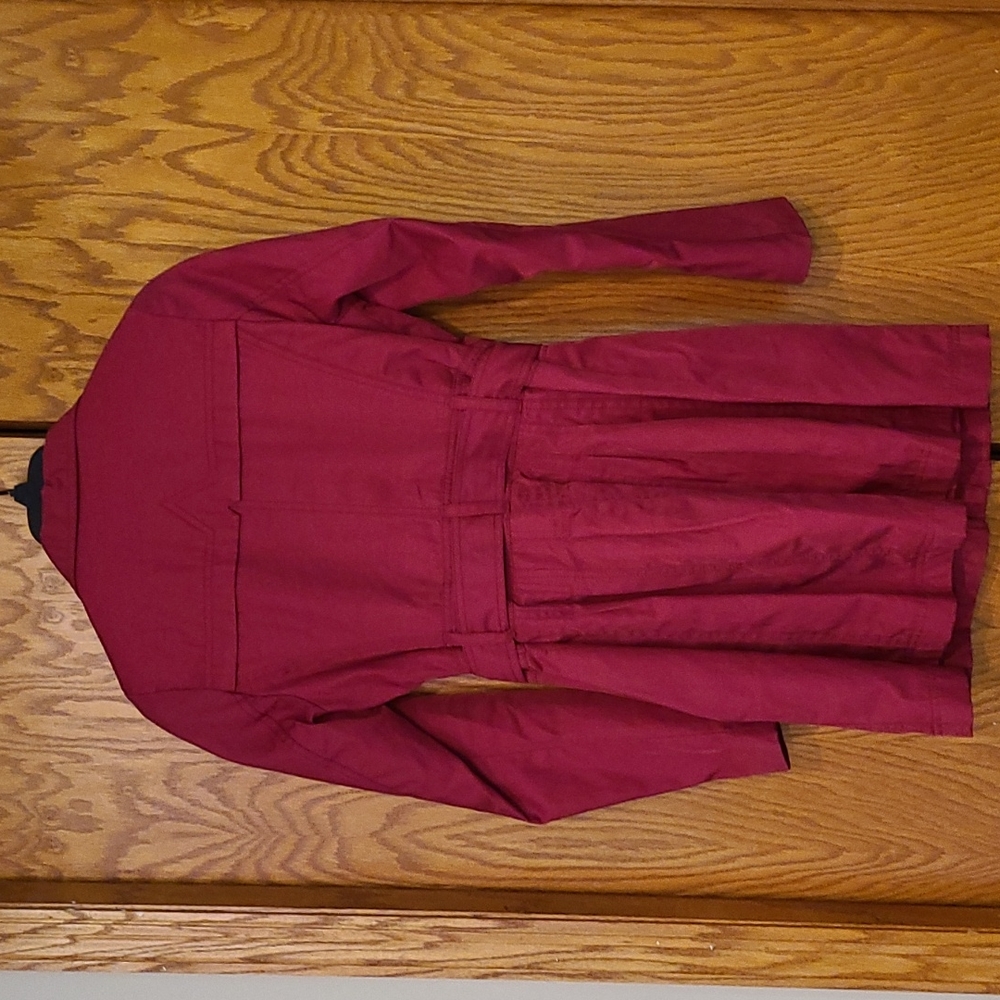 Merona Raspberry Trenchcoat - Picture 7 of 9